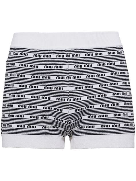 miu miu knit shorrs|mini miu shorts.